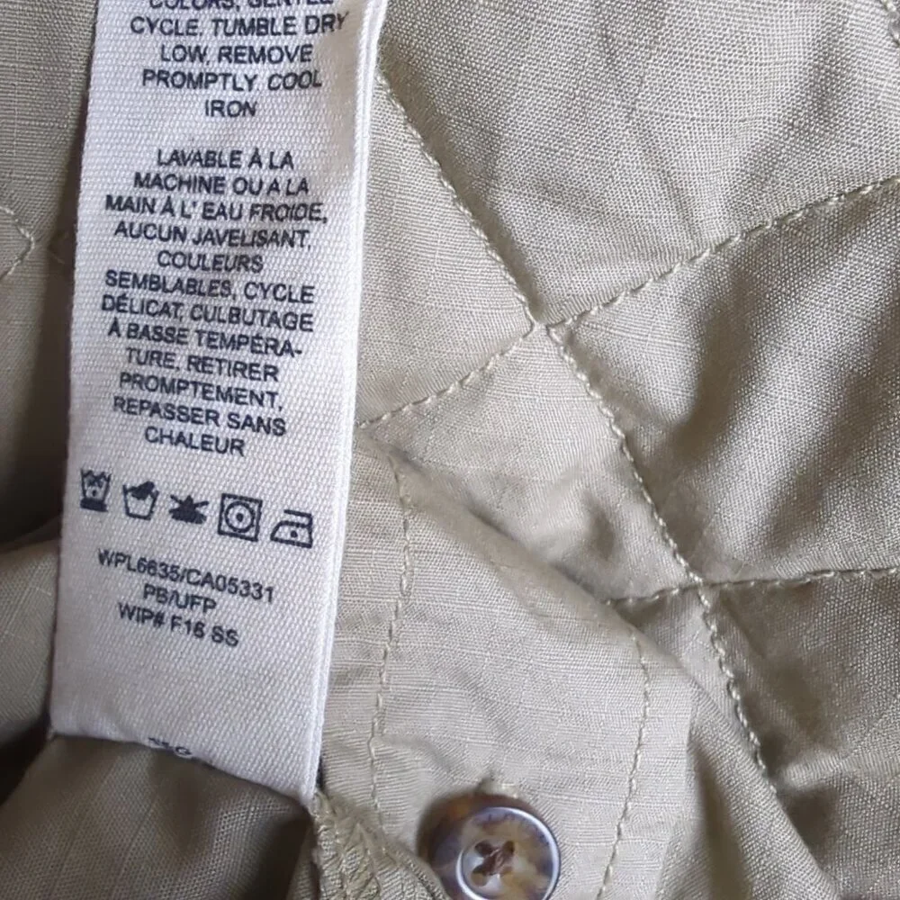 WOOLRICH Size L Men's Hunting Shooting Shirt Insulated Pads  Khaki Sportsman - Picture 11 of 13